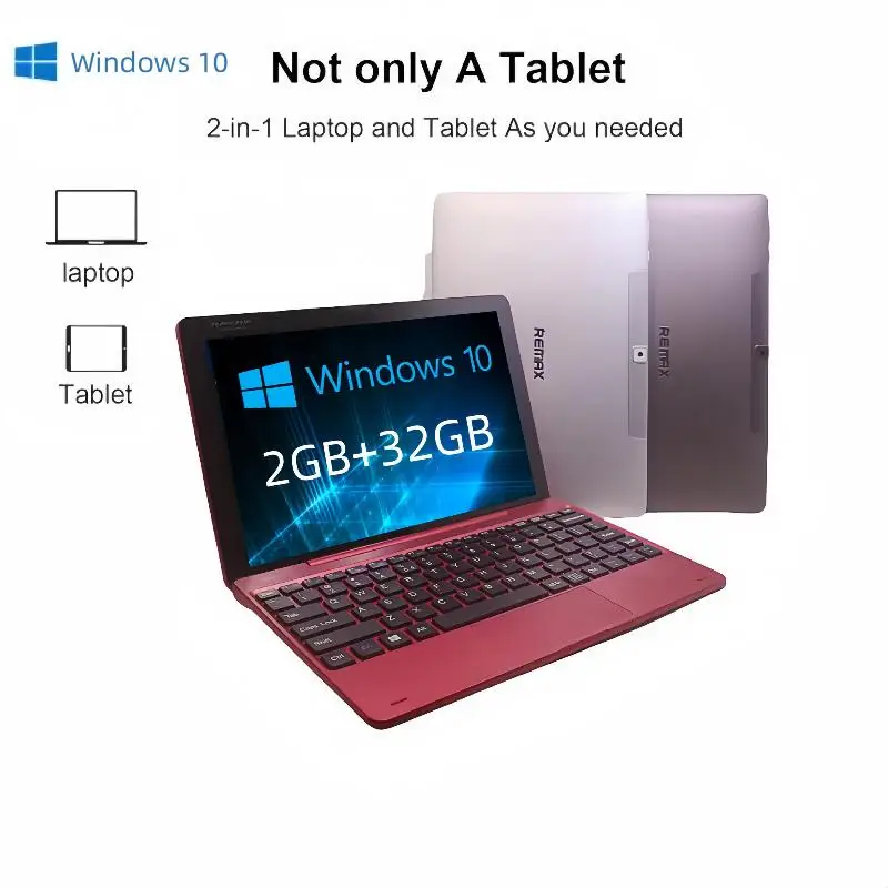 10.1 INHC 64Bit Windows 10 Tablet Remax-101 Intel Z8350 CPU 2 GB RAM DDR 32 GB ROM 1280 x 800 IPS Tablet mit abnehmbarer Tastatur Image