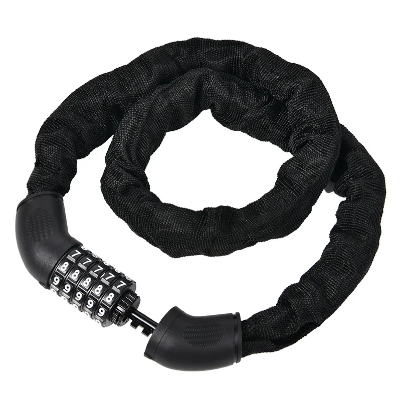 Serrure à combinaison pour moto et voiture électrique, serrure à chaîne antivol pour vélo, serrure à chaîne portable pour vélo de montagne