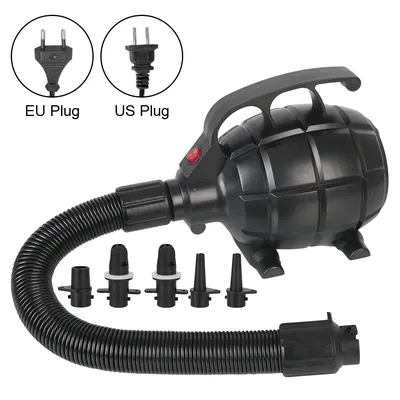 Electric Air Pump EU/US Plug Portable Air Mat Air Bed Air Inflation Tool Home Household Camping Utility Tool 600W Air Compressor