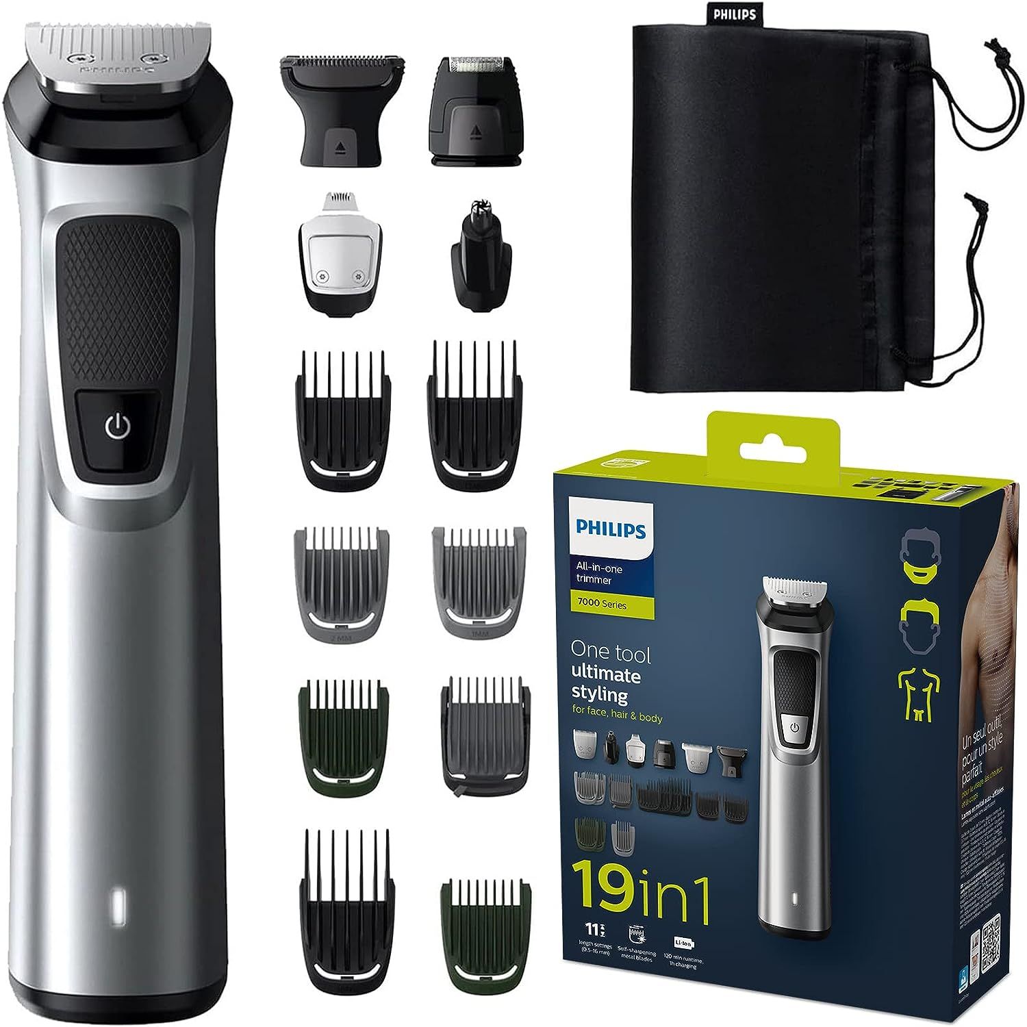 Philips Multigroom Series 7000 19-in-1, viso, capelli e corpo 1 St