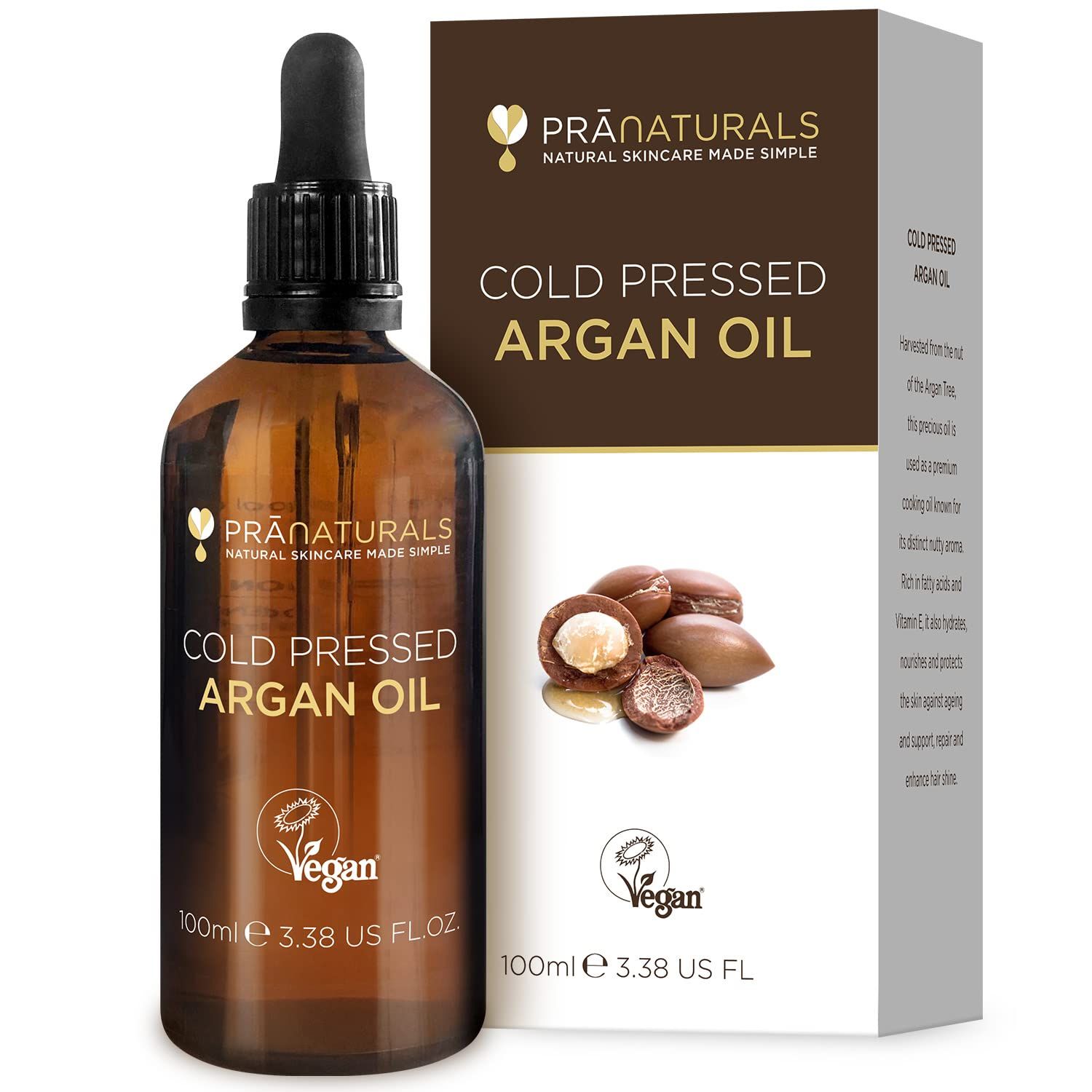 PraNaturals Olio di Argan marocchino 100 ml