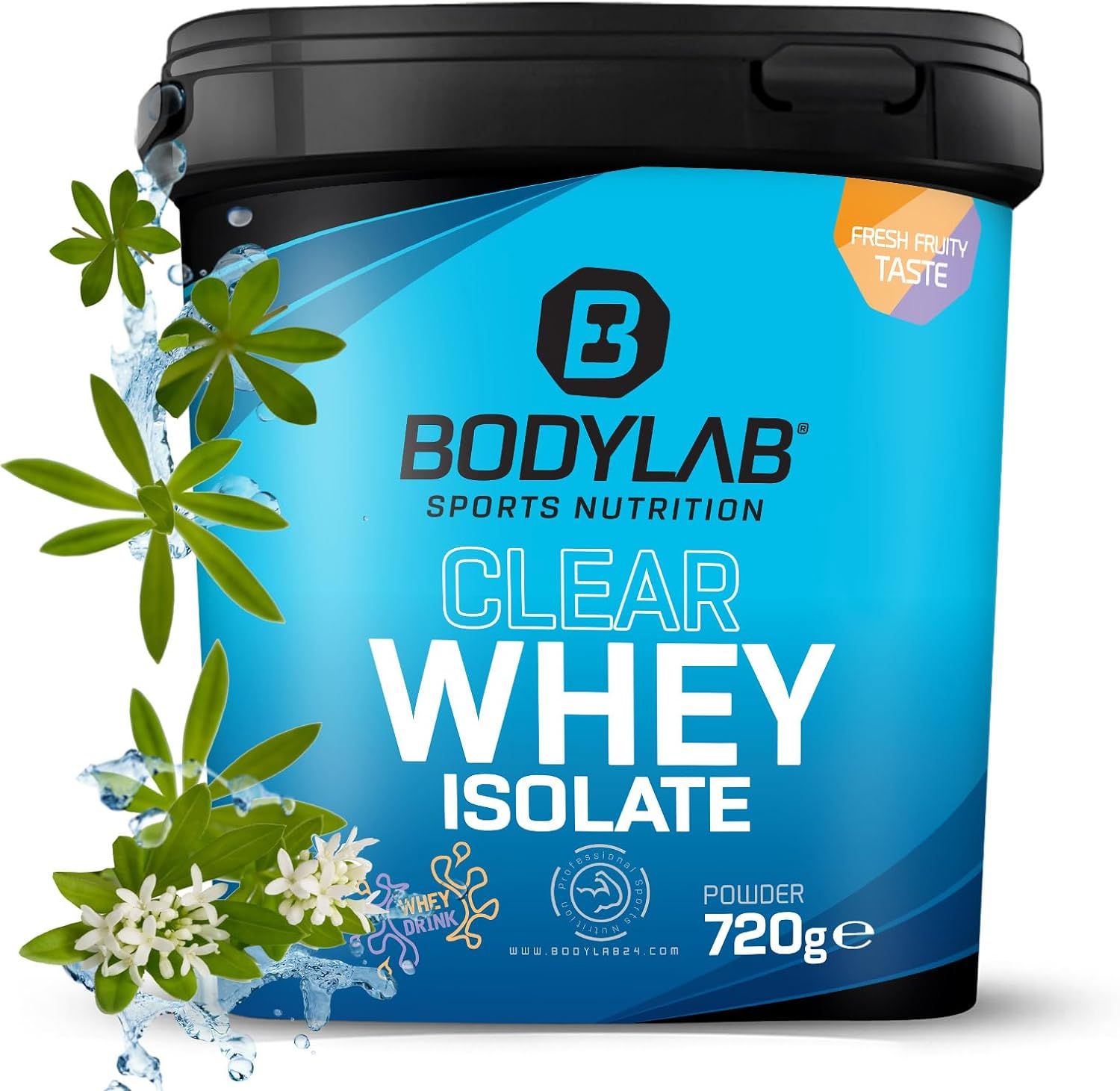 Bodylab24 Isolato di siero latte chiaro Woodruff 720 g