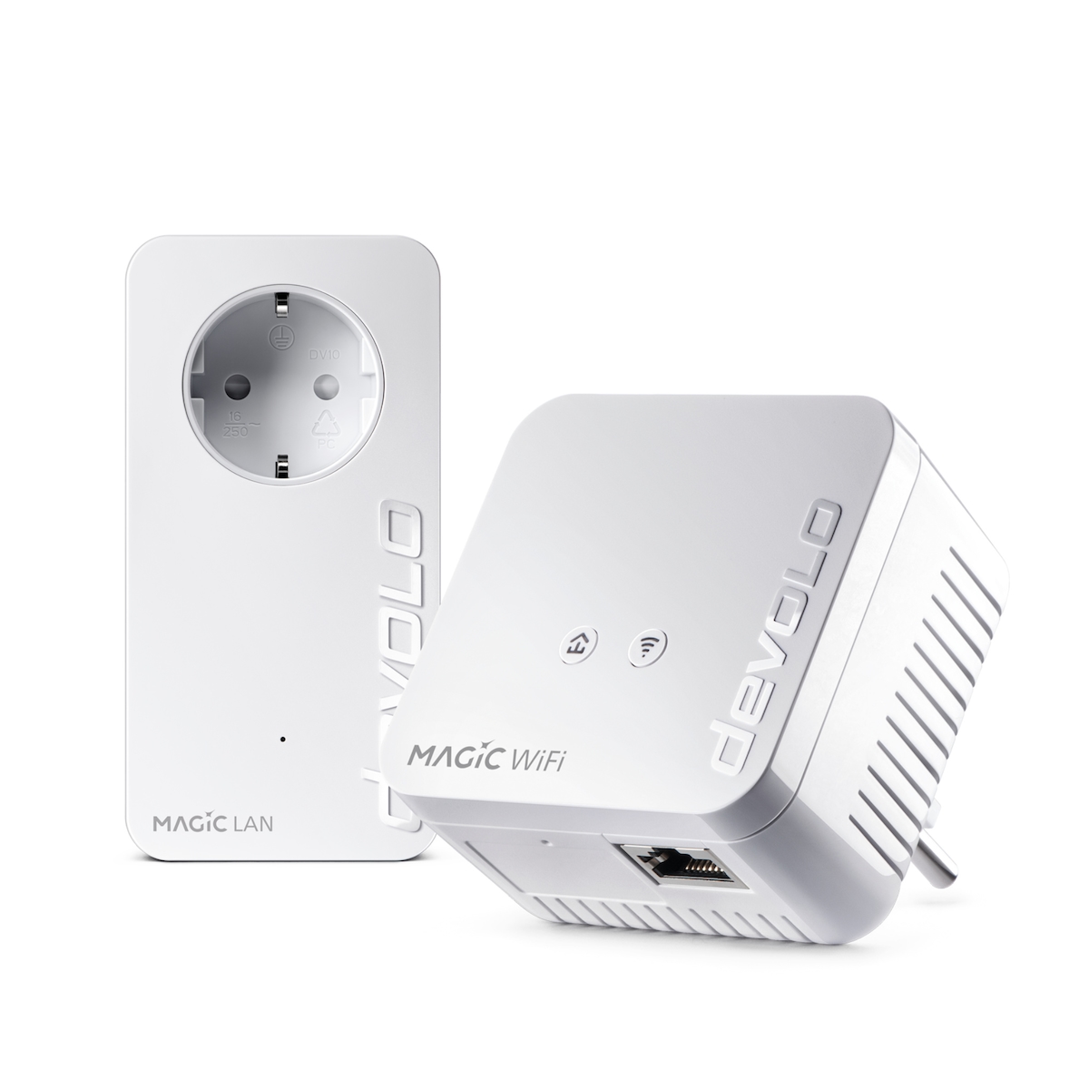 devolo Magic 1 WiFi mini Powerline WLAN Verstärker 2x Adapter Image