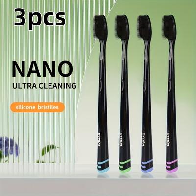 TEMU 3/5/9pcs Cleaning Bristles Toothbrushes Ergonomic - , , -free, Suitable For