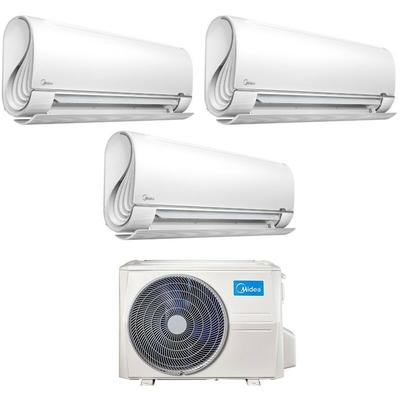 Midea - Trial Split Inverter Klimagerät BreezeleSS+ Serie 9+9+12 mit M3OF-21HFN8-Q R-32 Wi-Fi