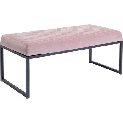 Kare Design »Smart« Bank Velvet Rosa 40x90x40 cm Image