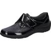 Klettschuh WALDLÄUFER "HENNI-Soft", Damen, Gr. 7 (40,5), blau (nachtblau), Lackleder, Textil, Nappaleder, sportlich, Schuhe, Bequemschuh, Komfortschuh in Lack-Optik, Weite H = sehr weit