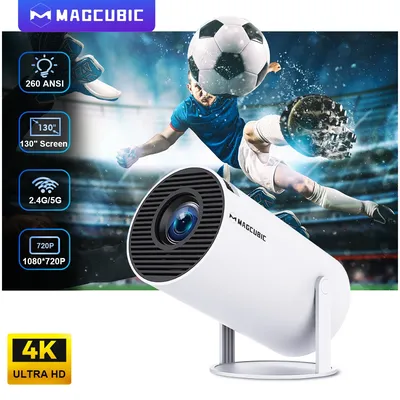 Magcubic Projector HY300 PRO 4K Android 11 Dual Wifi6 260ANSI Allwinner H713 BT5.0 1080P 1280*720P