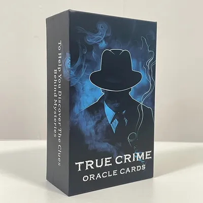 True Crime Oracle Deck, Tarot Cards for Beginners, 12x7cm Psychological 80-cards, Divination Taro in Box