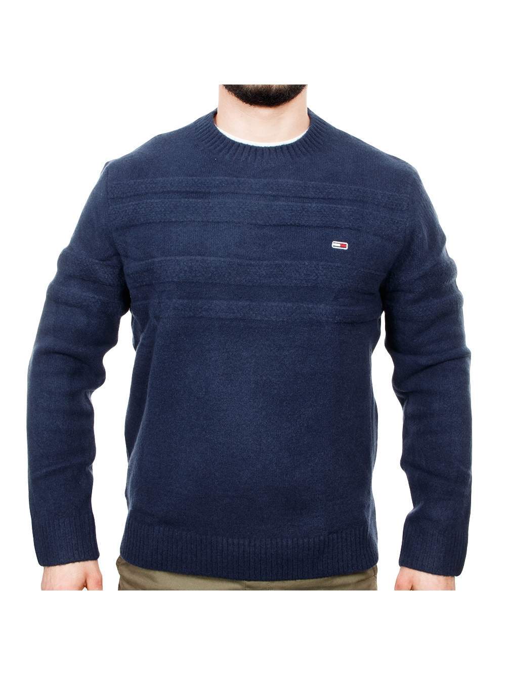 Pull Tommy Jeans Herren Soft Kabel-Flagge Image