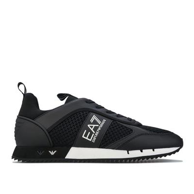 Herren Emporio Armani EA7 B&M Mesh Run Turnschuhe in Schwarz Image