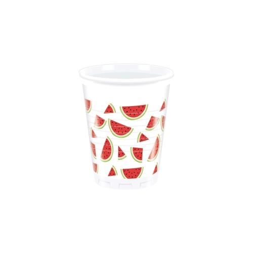 8 Becher Wassermelone Sommer Party