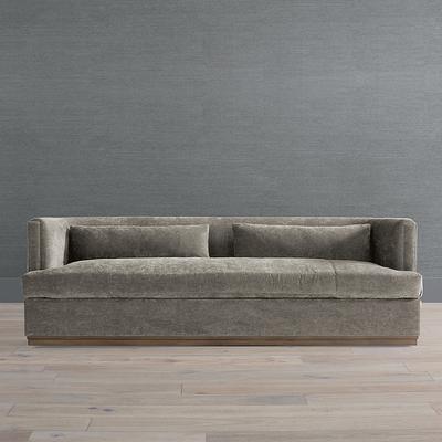 Esme Sofa - Oatmeal Velvet InsideOut Performance - Frontgate