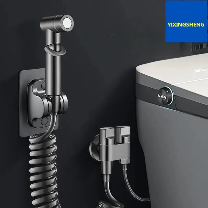 Bidet Wc Sprayer Set Spray Wasser Badezimmer Handheld Bidet Sprayer Wc Dusche Doppel Outlet Eckventil Wc Zubehör