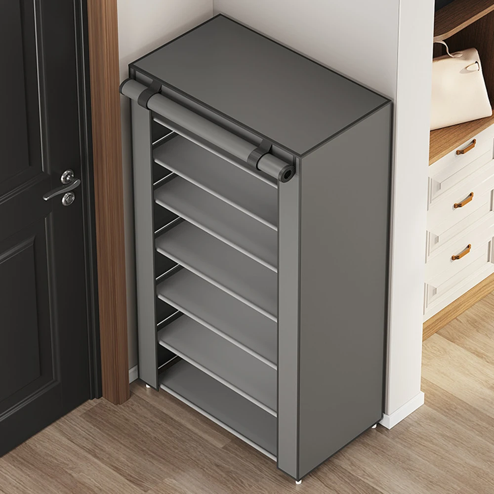Shoe Cabinet Dustproof Fabric Organizer Multilayer Minimalism Shoe Rack Nonwovens Household Economic Type Shoe Rack Cabinet