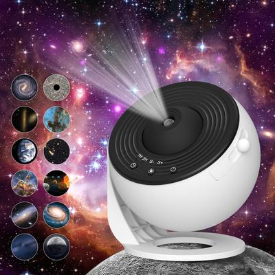 TEMU Projector For Bedroom, Hd Projector Light Adjustable Knob, 13 Film Discs Planetarium Projector, 360Â° Rotating 1/2h Timer Simple 3-button Control