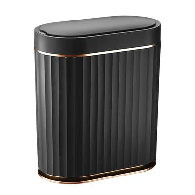 TEMU Elpheco Bathroom Motion Sensor Trash Can 2 Gallon Automatic Garbage Can, 9 L Slim Plastic Smart Trash Can With Lid, Commercial Intelligent Trash Bin For Bedroom, Bathroom, Kitchen, Office