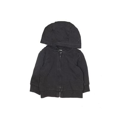 H&M Zip Up Hoodie: Black Tops - Size 0-3 Month