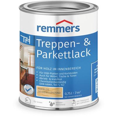 Remmers - Treppen- & Parkettlack farblos seidenglänzend, 0,75 Liter, Holz und Parkett Versiegelung Image