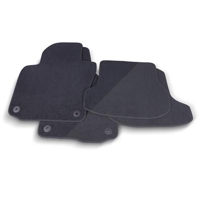 Thomatex Textil Fußmatten-Set Samtvelours VW Golf 6 Cabrio, schwarz für VW Image