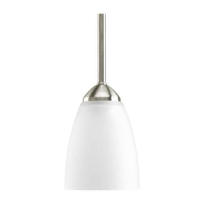 Progress Lighting 166817 - ONE-LIGHT MINI-PENDANT (P5113-09) Indoor Nickel and Chrome Pendant LED Fixture