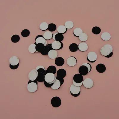 500PCS 10mm 15mm 20mm Black Adhesive Round Felt Pads for Flower brooches'Back Spacers Sticky