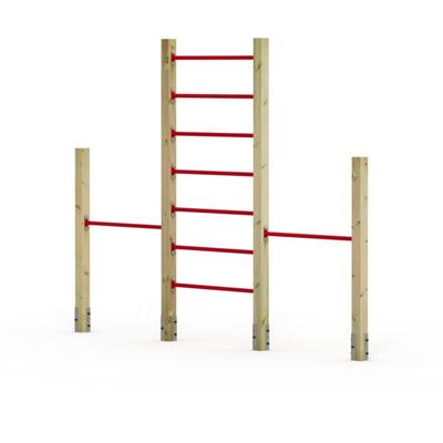 Wickey - Turnreck fit Tumble 409 - Kletterleiter mit Doppel-Reck, 90 - 140 cm, - Komplettset, Image
