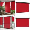 Balkon-Seitenmarkise 165x250 cm Rot - Balkon-Seitenmarkise - Balkon-Seitenmarkisen - Home & Living