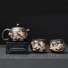 Color-Changing Teapot Set Dragon Phoenix Zisha Chinese Loong Gift - Heat Sensitive Kung Fu Tea Set with Teapot and Cups, Business Gift