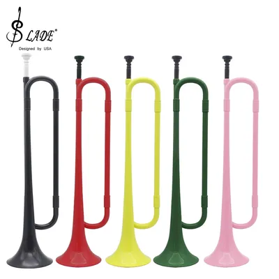 SLADE Youth Trumpet Bb ABS Plastic Young Pioneers Bugle Call Student Horn Kid Beginner for Brass