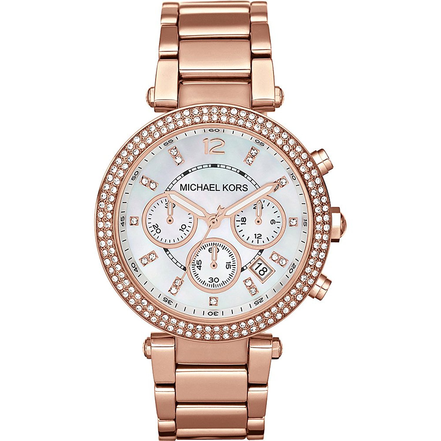 Michael Kors Womens Horloge MK5491 Bronze - Rose Gold Stainless Steel - One Size | Michael Kors Sale | Discount Designer Brands