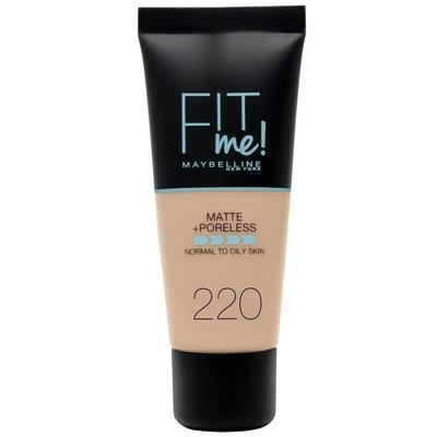 Maybelline - Fit Me Matte & Poreless Foundation 30 ml 220 - NATURAL BEIGE (599.67 € / 1 l) Image
