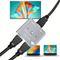 TEMU 8k Splitter, 2 In 1 Out/ 1 In 2 Out Switch, Gold-plated 4k@120hz, 8k@60hz, 48gbps Aluminum Ultra Hd 2.1 Switch, Bi-directional Switcher Support Ps3/4/5, Blu-ray