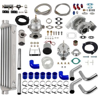 Maxpeedingrods - T3 T4 Universal Turbolader Kit + Wastegate + Intercooler + Piping + Oil Line Set