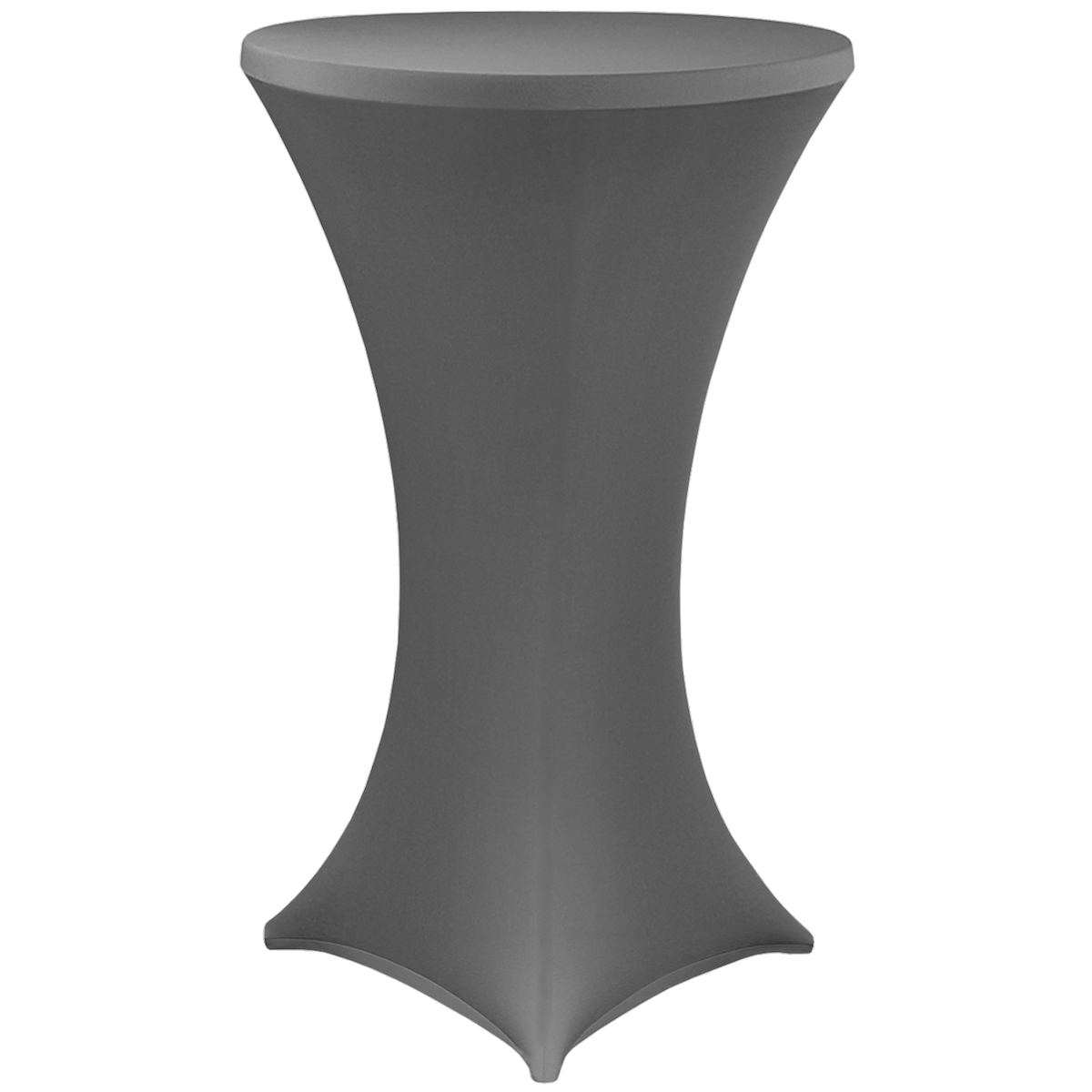 NYVI Stehtischhusse Gala Anthrazit Ø 70-75 cm Elastische Premium Stretchhusse für gängige 110-120 cm hohe Bistrotische & Stehtische Image