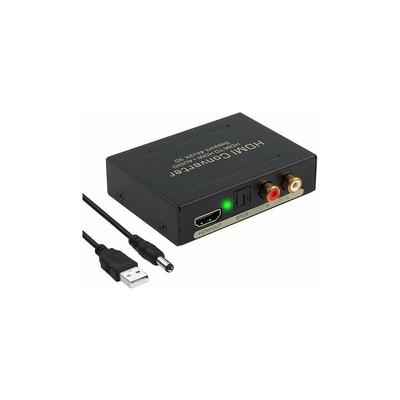 Convertisseur audio 4K HDMI - Extrayez l'audio numérique vers analogique - SPDIF/Toslink RCA L/R