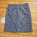 J. Crew Skirts | J. Crew Skirt Womens 12 Gray Tweed Pencil Skirt Lined Wool Blend | Color: Black/Gray | Size: 12
