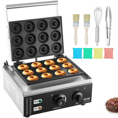 VEVOR Electric Donut Maker Commercial Doughnut Machine with Non-stick Surface for Restaurant and Home Use