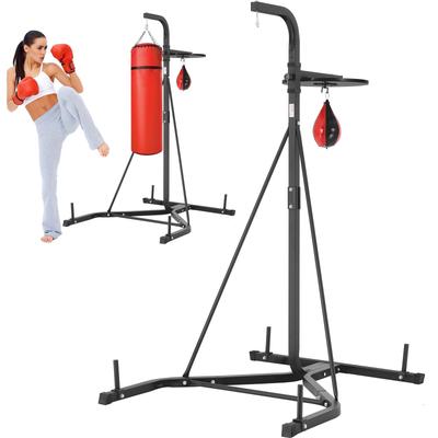 VEVOR 2 in 1 Punching Bag Stand Adjustable Height Boxing Punching Bag and Speed Bag Stand for Home Gym Fitness