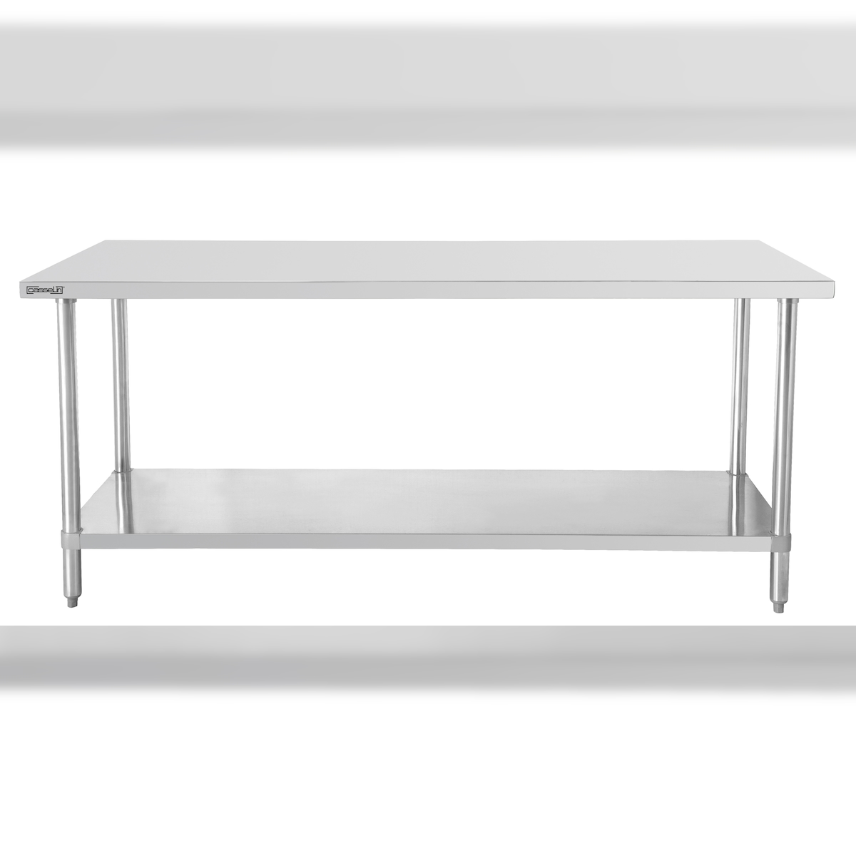 Edelstahl Arbeitstisch 600 mit Regal 600 mm C6TTE60 Casselin Image