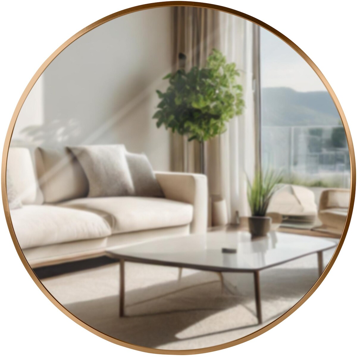 CLP Wandspiegel Elsie gold matt/L Image