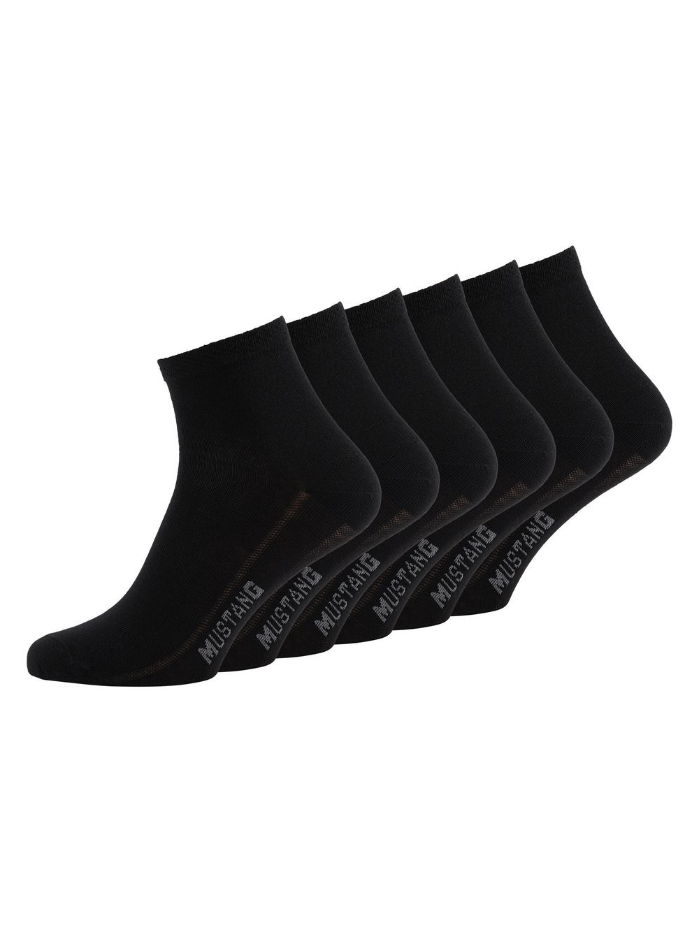 Mustang 6er Pack Ankle Socken Damen schwarz, 35-38 Image