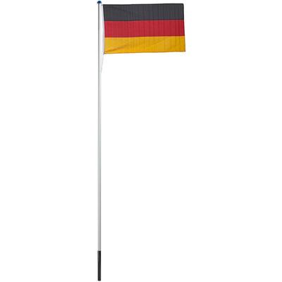 Dema - Fahnenmast Flaggenmast Fahnenstange Deutschland 6,10m em wm Fahne Flagge Fußball Image
