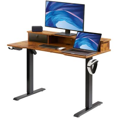 Vevor - Schreibtisch Höhenverstellbar Elektrisch, 120 x 60 cm Stehschreibtisch, 0,72-1,1 m Image