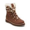 Winterboots ROXY "Brandi", Gr. 8(38), braun (chocolate), Obermaterial: 84% Leder, 12% Chemiefaser-Textil, 4% Metall / Futter: 100% Chemiefaser-Textil / Außensohle: 100% Gummi, Schuhe