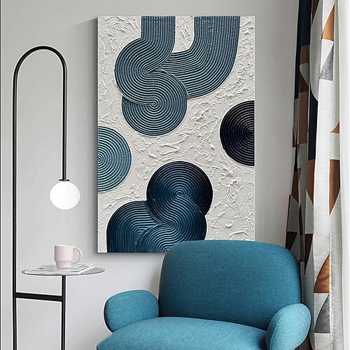 handgefertigtes Ölgemälde auf Leinwand, Wandkunst, Dekoration, moderne abstrakte Textur für die Inneneinrichtung, gerolltes, rahmenloses, ungedehntes Gemälde Image