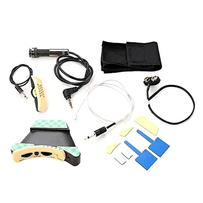 Guitar Microphone Sound Hole Equalizers Piezo Pickup for Acoustic Folk Guitar Replacement Part Folk