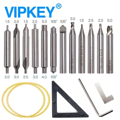 Full Set End Milling Cutter probe For All Vertical Key Copy Duplicating Machine As Key Cutting