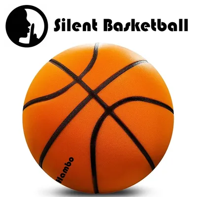 Silent Basketball 29.5" (Size 7) Airless Foam Sports Ball Mute Bouncing Silent Ball Toy Dribble