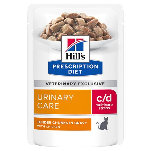 36 x 85g c/d Multicare Stress Urinary Care with Chicken Hill's Prescription Diet Wet Cat Food